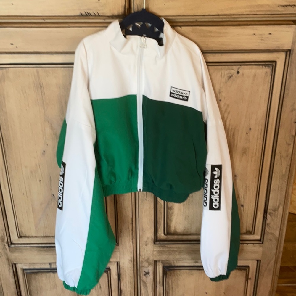 Adidas women’s xs crop track jacket